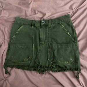 Free People cargo mini skirt